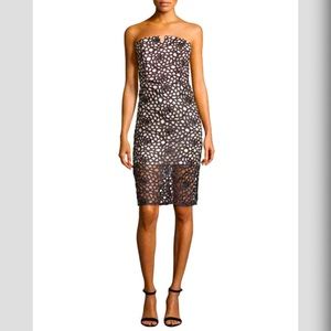 Romeo+Juliet Couture Strapless Lace Overlay Dress